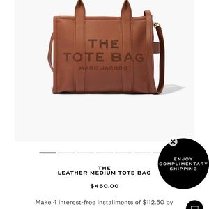 Marc Jacobs Leather Tote
